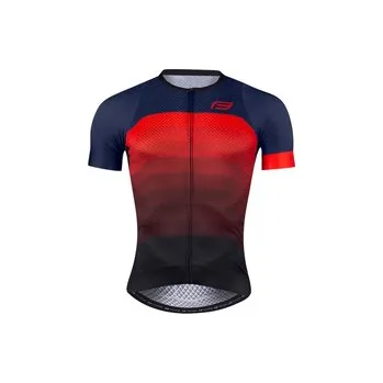 cyklistický dres Force dres krátký rukáv Ascent modro-červená, vel. L
