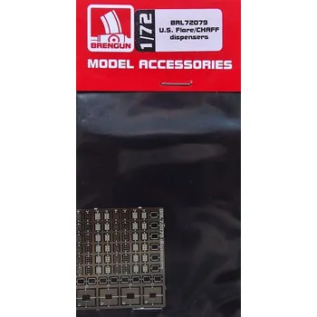 Plastikový model Brengun 1/72 U.S. Flare/CHAFF dispensers (PE set)