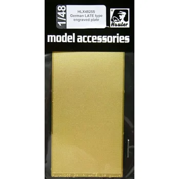 Plastikový model Hauler 1/48 Engraved plate - GERMAN Late (100x50mm)