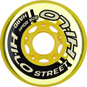 Kolečko k in-line bruslím Kolečka HI-LO Street Hockey Outdoor Yellow 76 mm/82A (4 ks)