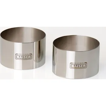 Nádoba na pečení PICCANTINI 2 kroužky na desert kulatý 8 cm - KAISER (Formy na předkrmy a dezerty kruh 8 cm - KAISER)