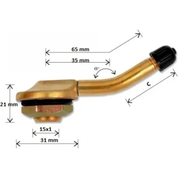 8911 V3-16-1 ventil bezdušový nákladní pr. 20,5 mm