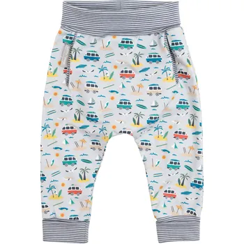 šedé baggy tepláčky s potiskem