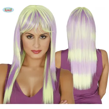 Karnevalový kostým Guirca Dámská dlouhovlasá paruka dvoubarevná