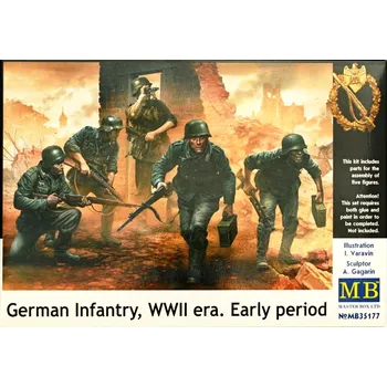 Plastikový model Master Box 1/35 German Infantry, early period WWII (5 fig.)