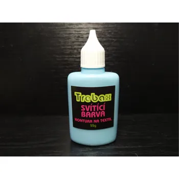 Speciální výtvarná barva Svítící kontura na textil - modrá 55g