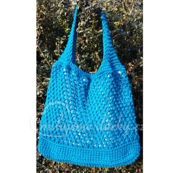 Cestovní taška Originální ručně vyrobená modrá taška z kolekce Milujemedarky