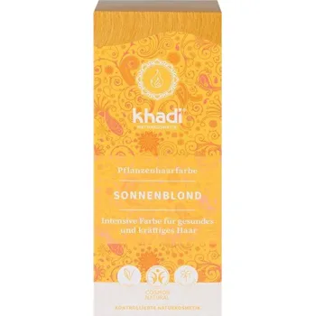 Barva na vlasy Khadi Rostlinná barva na vlasy Sluneční blond 100 g