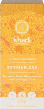 Barva na vlasy Khadi Rostlinná barva na vlasy Sluneční blond 100 g