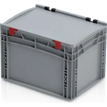 Přepravka na jídlo Přepravka EURO s víkem 40x30x28,5 uzavřený úchyt