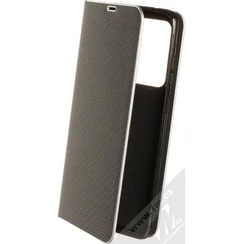 Forcell Carbon Silver flipové pouzdro pro Samsung Galaxy S20 Ultra černá (black)