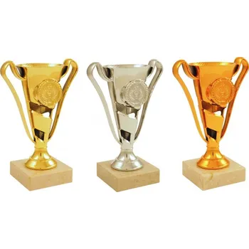 Pohár PE029 Barva: bronz, Výška: 16 cm, Průměr kalichu: 6 cm