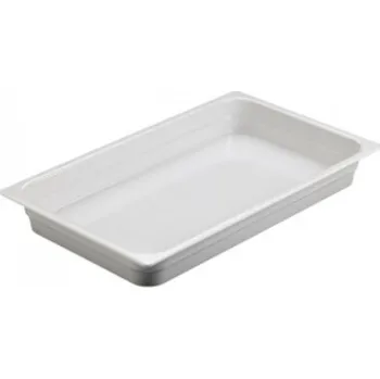 Leone Podnos pro snídaňový bufet, bílý melamin 41 x 28 cm