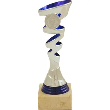 Pohár PE041 Barva: stříbro, Výška: 19,0 cm, Průměr kalichu: 6 cm