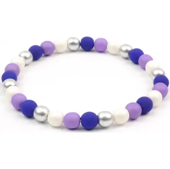 Náramek Moni dámský náramek skleněné korálky barevné B8