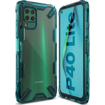 Pouzdro na mobilní telefon Spigen Ringke Fusion X pro Huawei P40 Lite zelené
