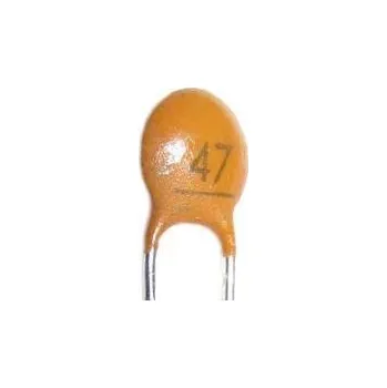 Kondenzátor 47pF/50V SUNTAN,RM=2,54, keramický kondenzátor