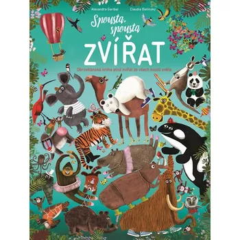 Leporelo Spousta, spousta zvírat: Obrovitánská kniha plná zvířat ze všech koutů světa - Claudia Bielinsky (2019)