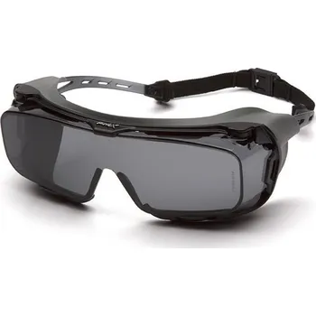 ochranné brýle Pyramex Cappture ES9920STMRG, ochranné brýle, tmavé brýle s gumovým těsněním, nemlživé