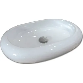Umyvadlo Maxwhite 8183 ROMA Umyvadlo keramické oválné na desku 61x 41x12,5cm