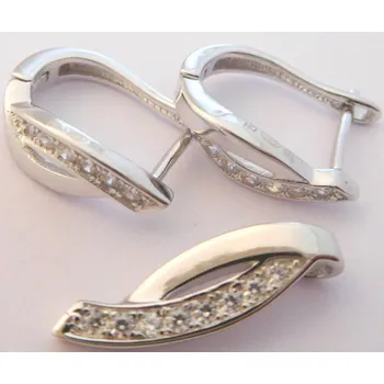 Souprava šperků Klenoty Budín Stříbrná rhodiovaná souprava se zirkony 925/1000 030379600003 (Klenoty Budín Stříbrná rhodiovaná souprava se zirkony 925/1000 030379600003)