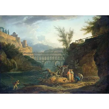 Plakát Plakát, Obraz - Noon, 1760, Claude Joseph Vernet