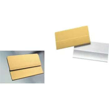 Jmenovka z eloxovaného hliníku s okénkem - stříbrná