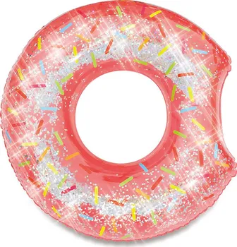 Nafukovací kruh Mac Toys M1130007 donut se třpytkami 114 cm