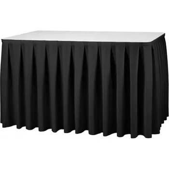 Dámská sukně DENA Rautová sukně Laura, skládaný vzor 0,73 x 4,1 m, Černá 211926