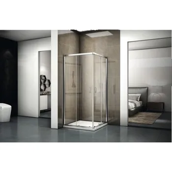 Sprchový kout RIHO HAMAR 2.0 R207 80x80x200 cm set se sprchovou vaničkou čtverec + APOLLO GSET116