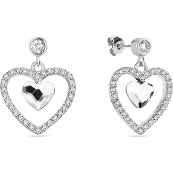 Náušnice Náušnice čiré se Swarovski Elements Amour KCC28086C Krystal
