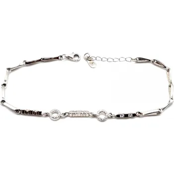 Náramek Stříbrný náramek se syntetickými zirkony