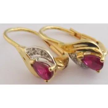 Prsten Klenoty Budín Diamantové zlaté náušnice s přírodními rubíny 2x0,45CT 585/1,67gr 3830949 (Klenoty Budín Diamantové zlaté náušnice s přírodními rubíny 2x0,45CT 585/1,67gr 3830949)