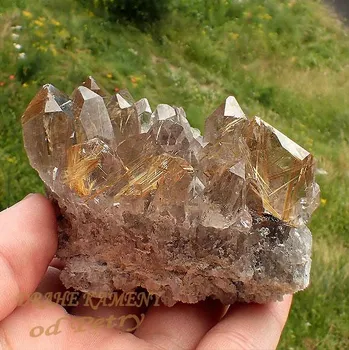 Přírodní kámen Sagenit z Brazílie 75x57x56mm