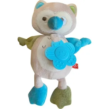 Plyšová hračka s kousátkem a chrastítkem sova ZW-9 Bobobaby