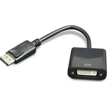 Video kabel Gembird A-DPM-DVIF-002 Gembird adaptér DisplayPort v.1 (M) na Dual Link DVI (F) 0.1m kabel, černý