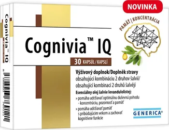 Přípravek na podporu paměti a spánku Generica Cognivia IQ 30 cps.