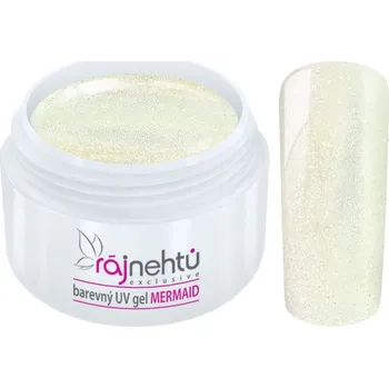 Umělé nehty Ráj nehtů Barevný UV gel MERMAID - White - Bílý 5ml