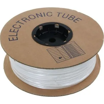 Popisovací PVC bužírka kruhová 8,0mm, bílá, 100m