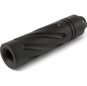 Sportovní střelba SLONG Airsoft Kovový tlumič 110 x 27mm s redukcí na +11mm závit (SL00324A)