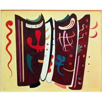 Plakát Plakát, Obraz - Brown with supplement (1935), Wassily Kandinsky