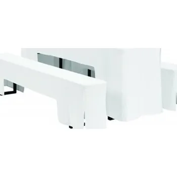 Zahradní sestava DENA Arcade - sada ubrusů na pivní set, 220 x 70 x V78 cm, Bílá 637021