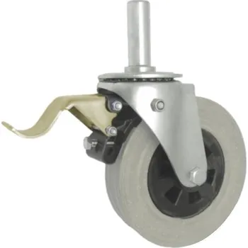 Pojezdové kolečko Pryžové kolo 180 mm otočná vidlice s čepem