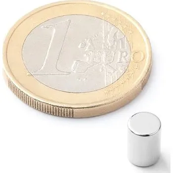 Dekorativní magnet Neodymový tyčový magnet Ø 5 mm, v. 7 mm, síla 900 g