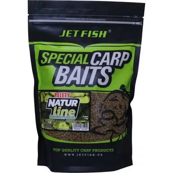 Nástraha Jet Fish Pelety Natur Line 4mm 1kg KUKUŘICE