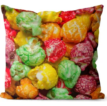 Dekorativní polštářek Polštář Sladký popcorn (Velikost: 40 x 40 cm)