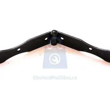 Tesařské kování Závěs tvarovaný ozdobný Z17, černý pozink 224 x 25 mm - hobby balení, balení 1 ks