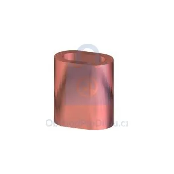 Lano Objímka lisovací pro lano DIN 3093, měděná (Cu) 1,5 mm, balení 100 ks