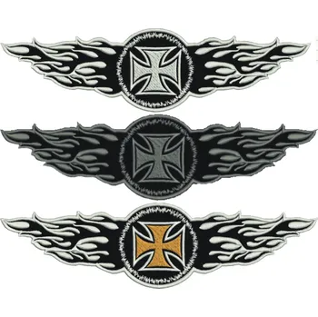 Nášivka nášivka Plameny barva: bílá