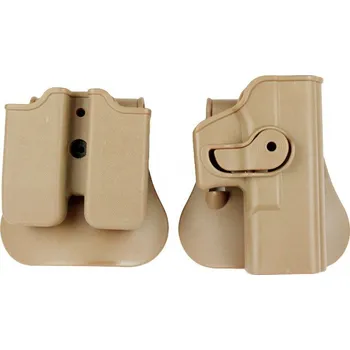 Sportovní střelba Pouzdro pro Glock s pouzdrem na zásobníky - pískové 060pg